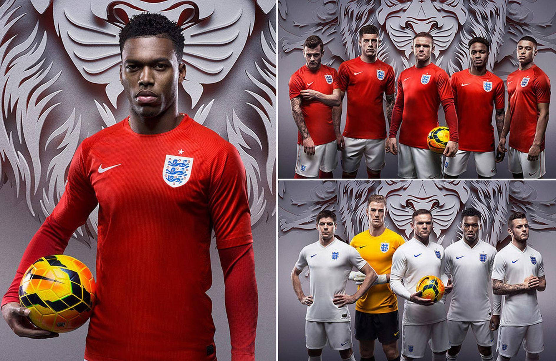 England National Football Team Collage Image Background