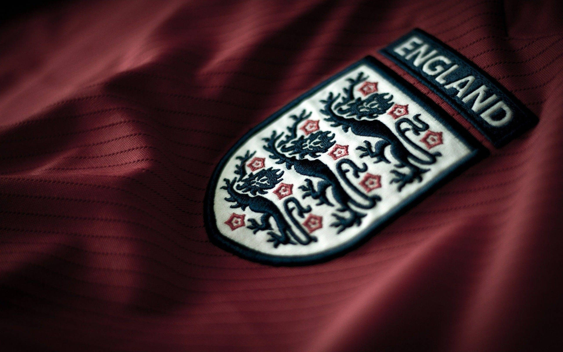 England National Football Team Maroon Jersey Background