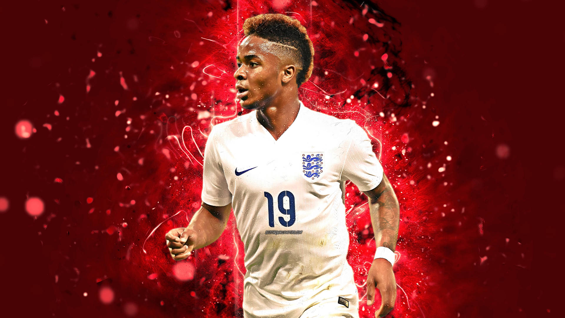 England National Football Team Raheem Sterling Background