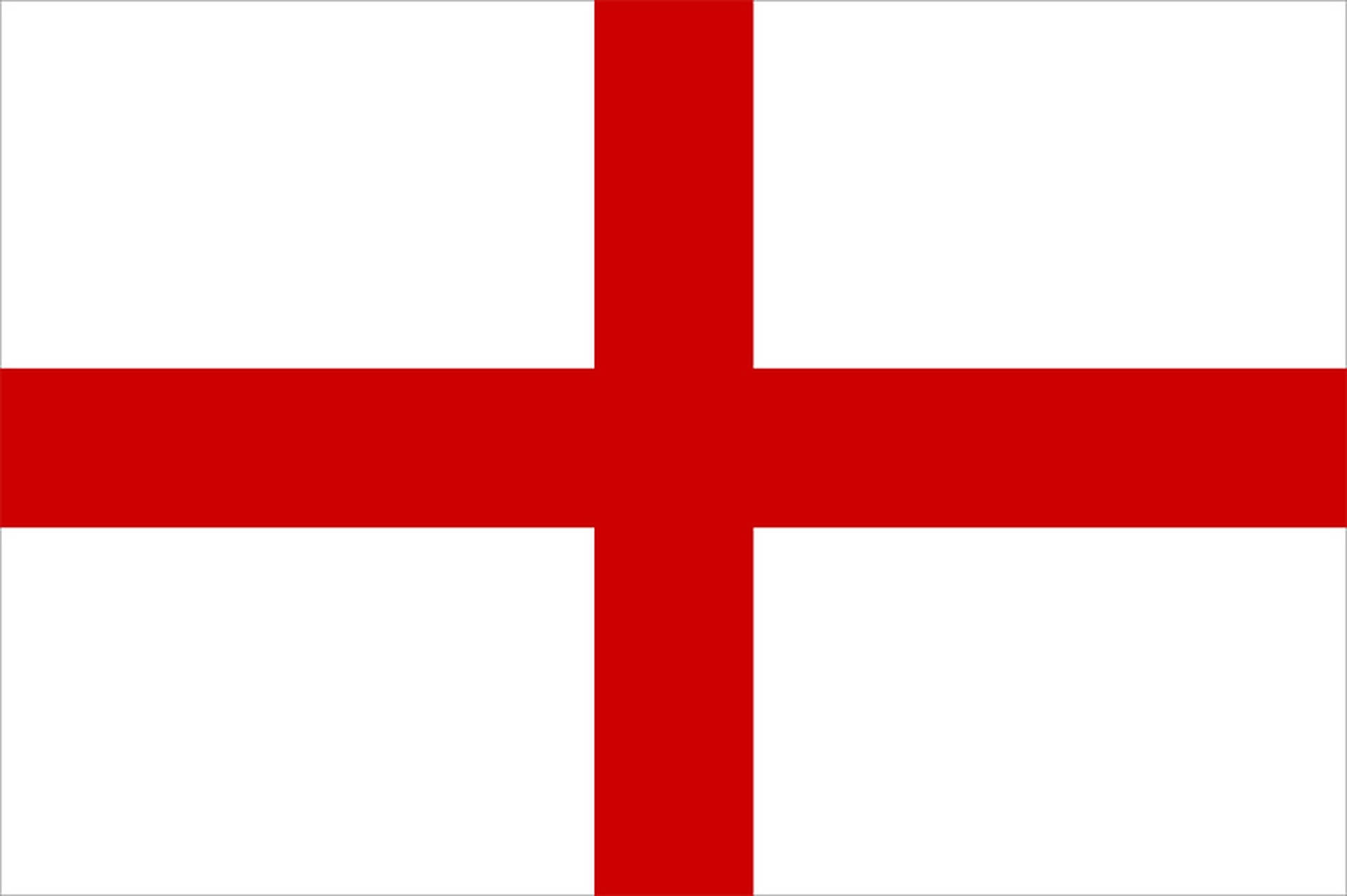 England Red And White Flag Background