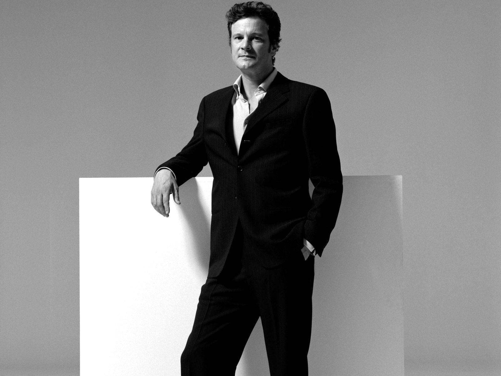 English Actor Colin Firth As Featured In Esquire Magazine. Background