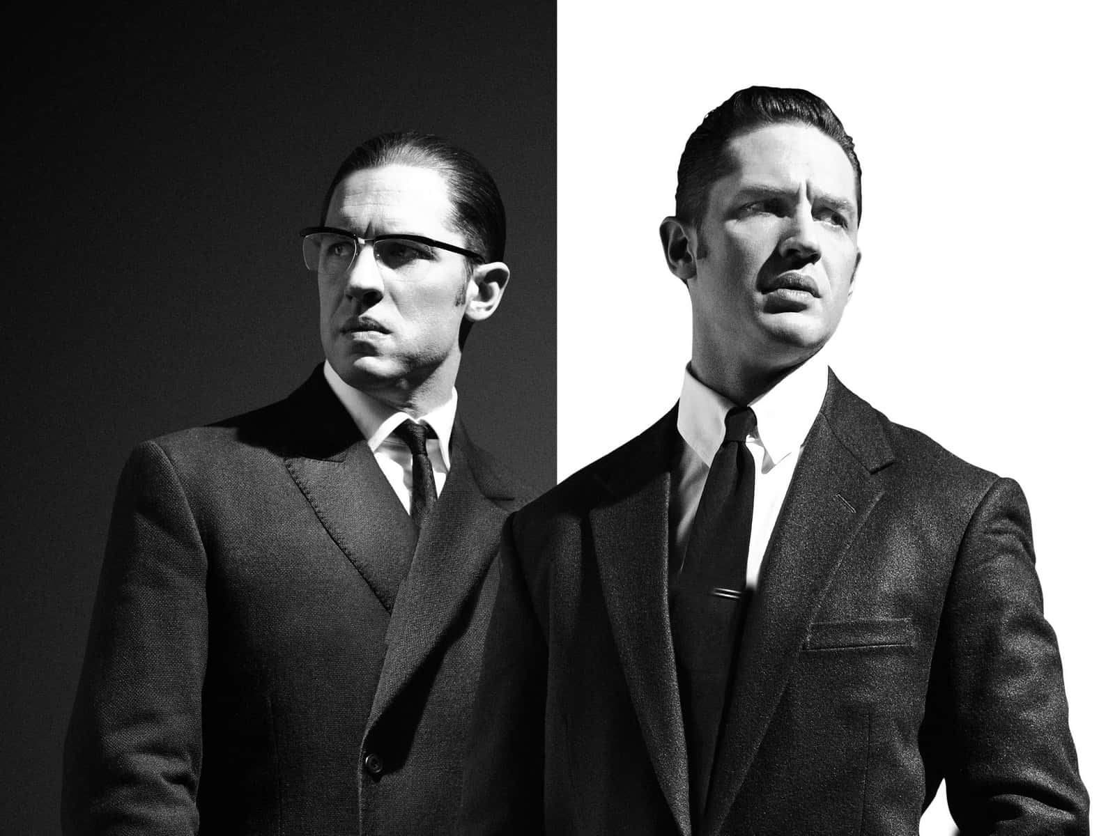 English Actor Tom Hardy In Different Men Suit Styles Background