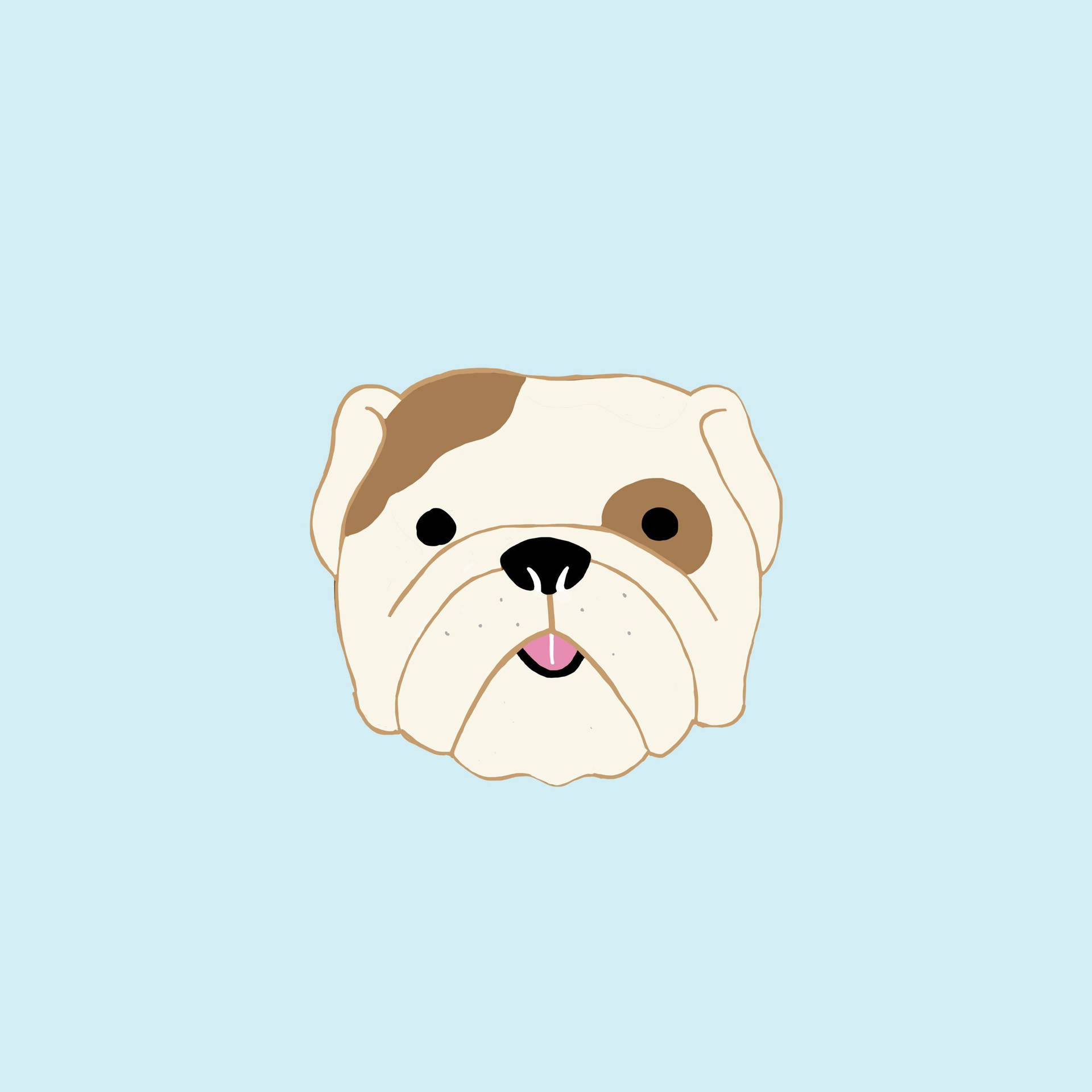 English Bulldog Artwork Background