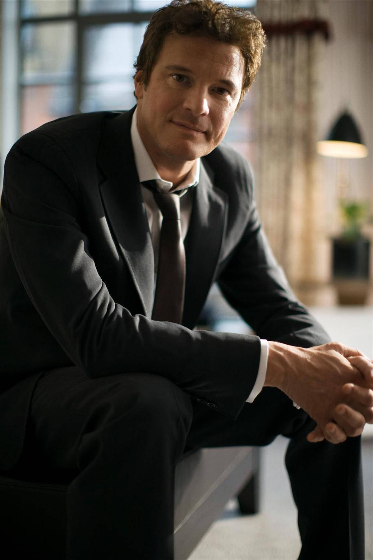 English Celebrity Colin Firth Portrait Background