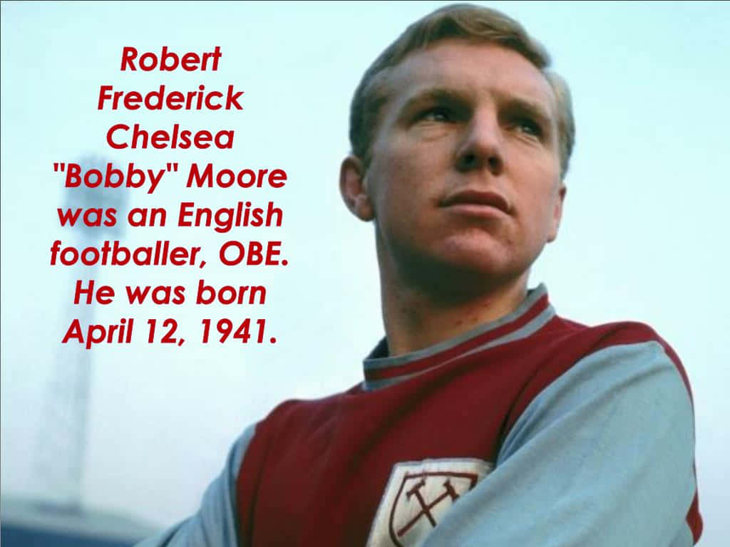 English Footballer Legend Bobby Moore Background