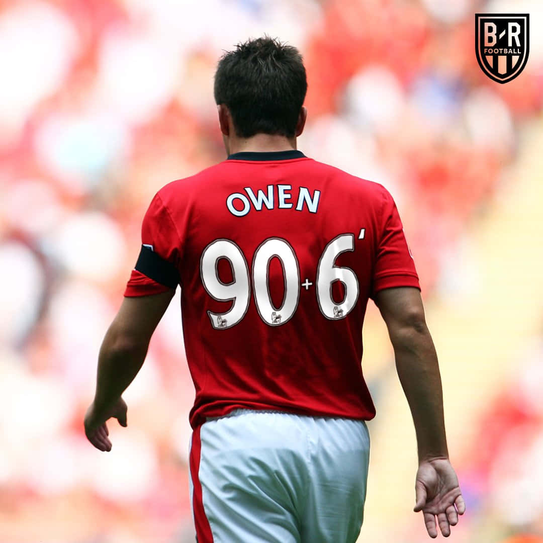 English Footballer Michael Owen 90+6 Minutes Background