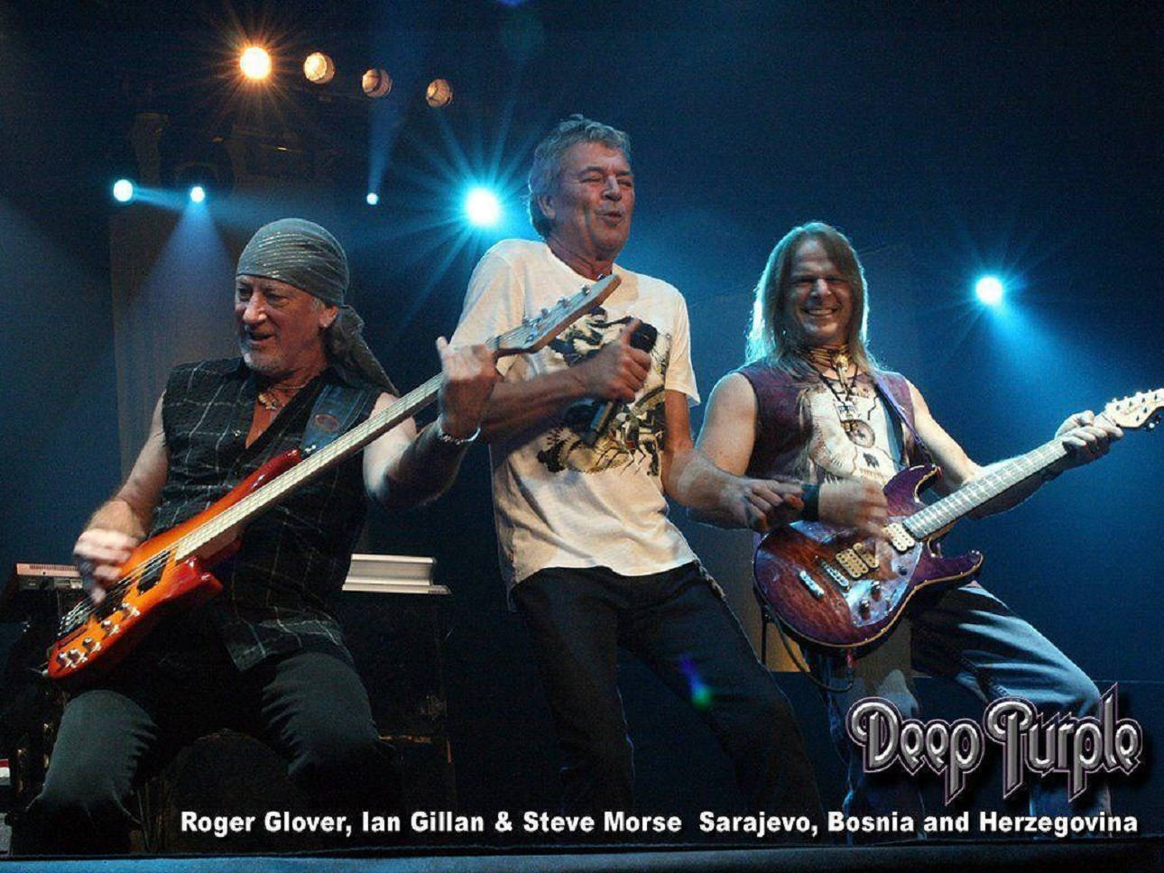 English Hard Rock Band Deep Purple Milan 2009 Background