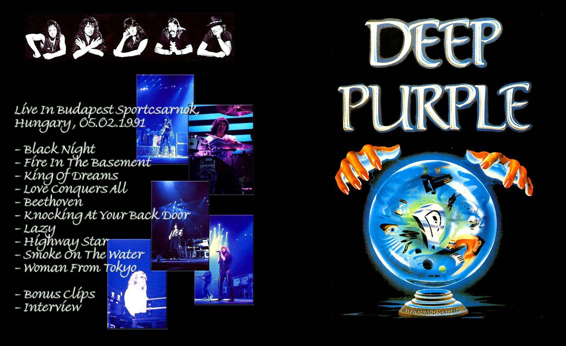 English Heavy Metal Band Deep Purple Slaves And Masters Tour