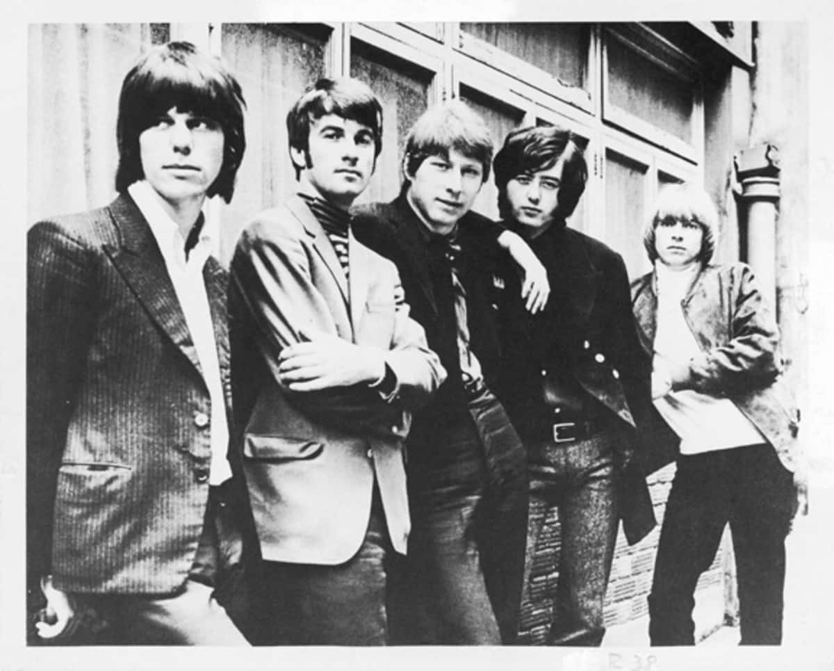 English Rock Band - The Yardbirds In Monochrome Background