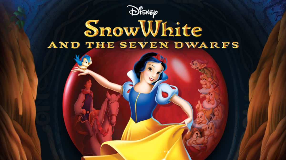 English Snow White And The Seven Dwarfs Poster Background