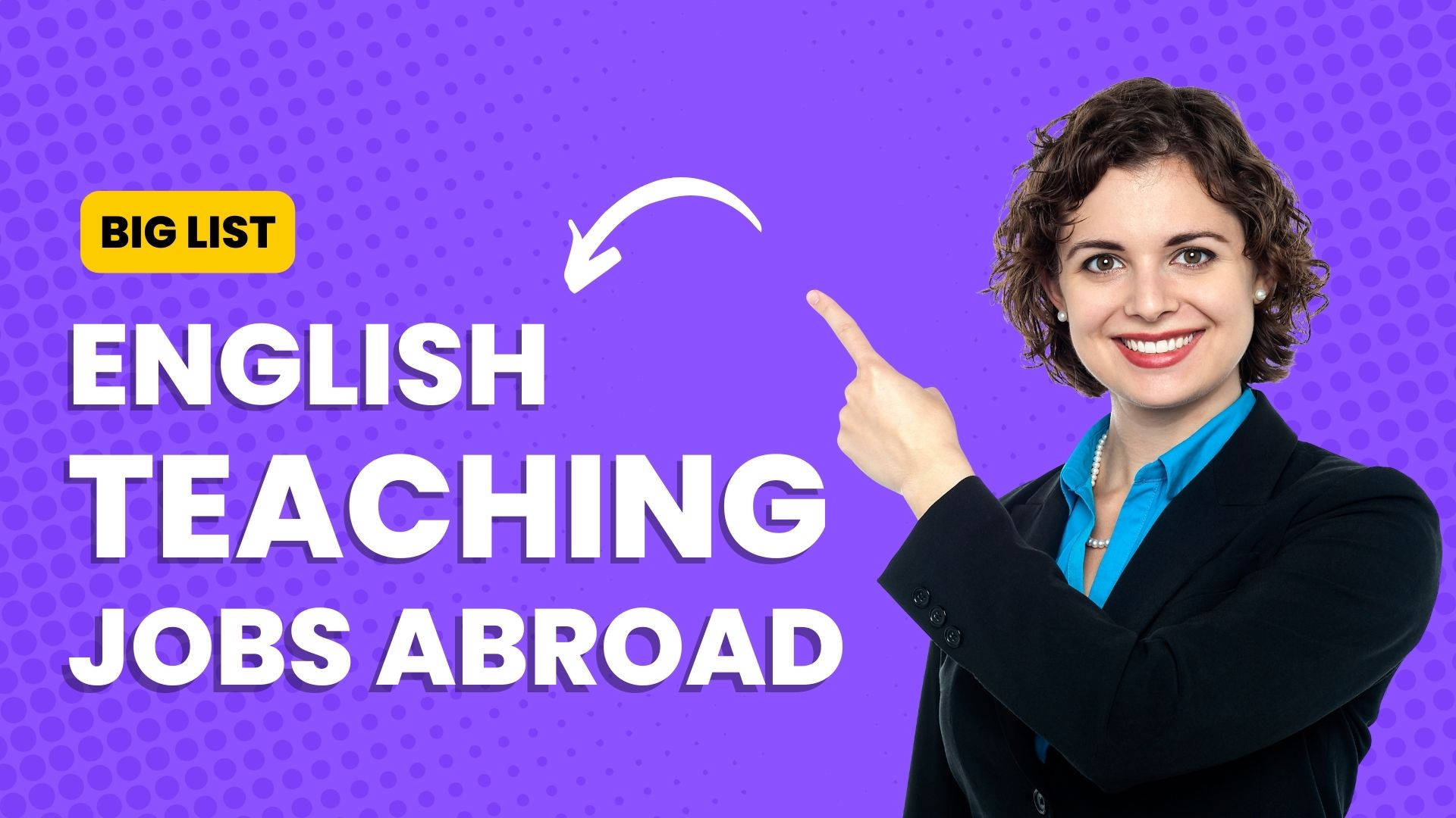 English Teacher Positively Engaging With Her Students Abroad Background