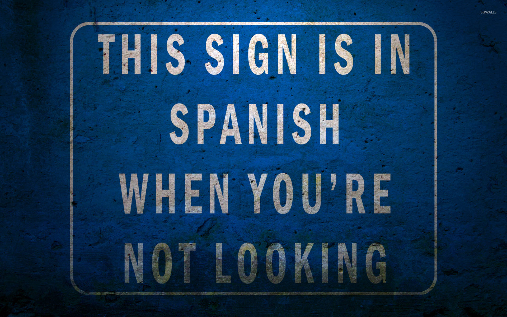 English To Spanish Sign Background