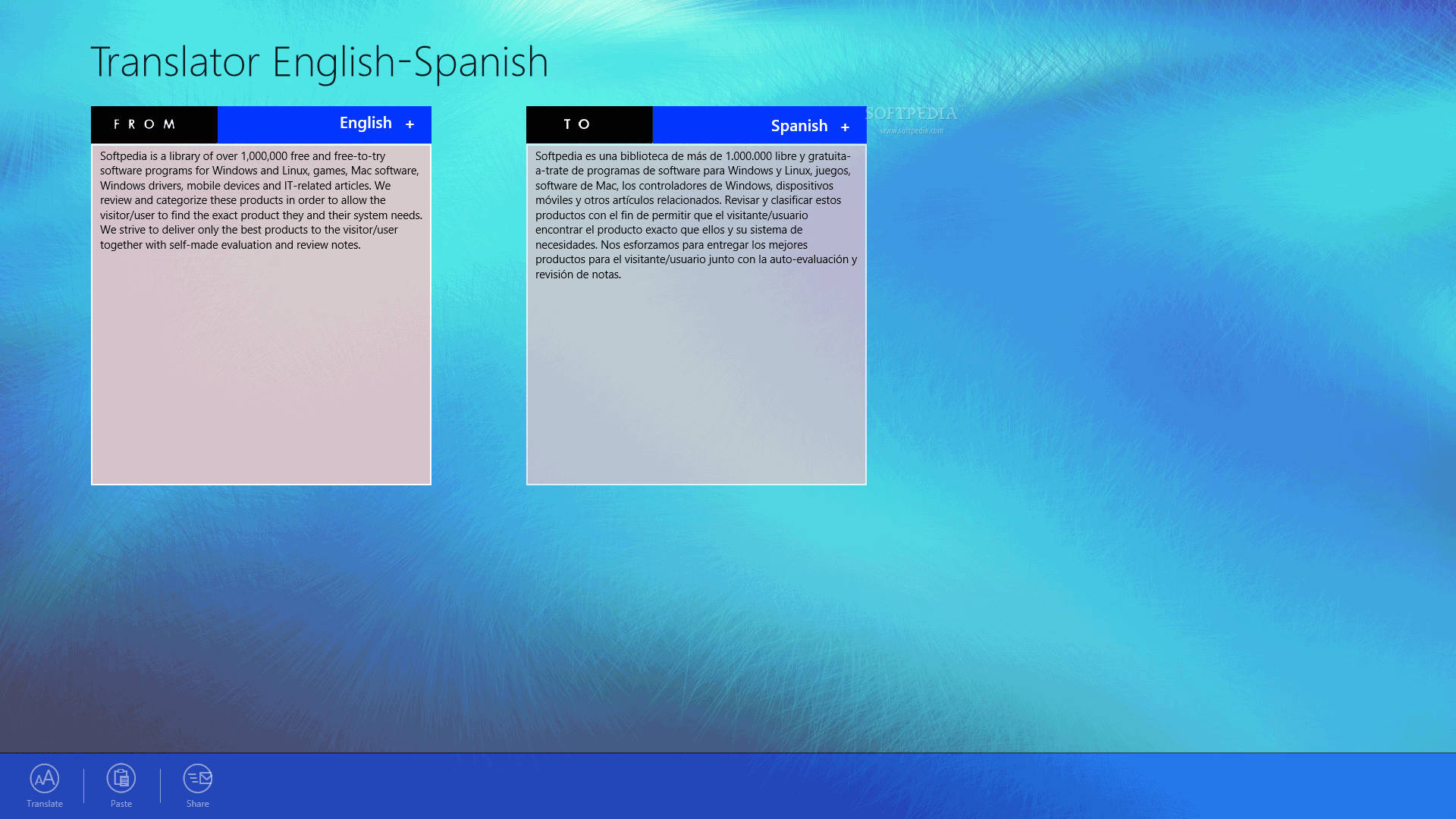 English To Spanish Translator Screenshot Background