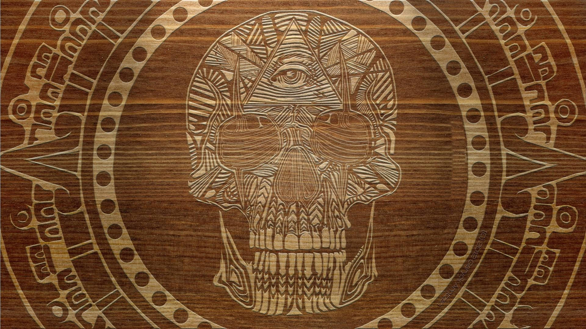 Engraved Masonic Art Background