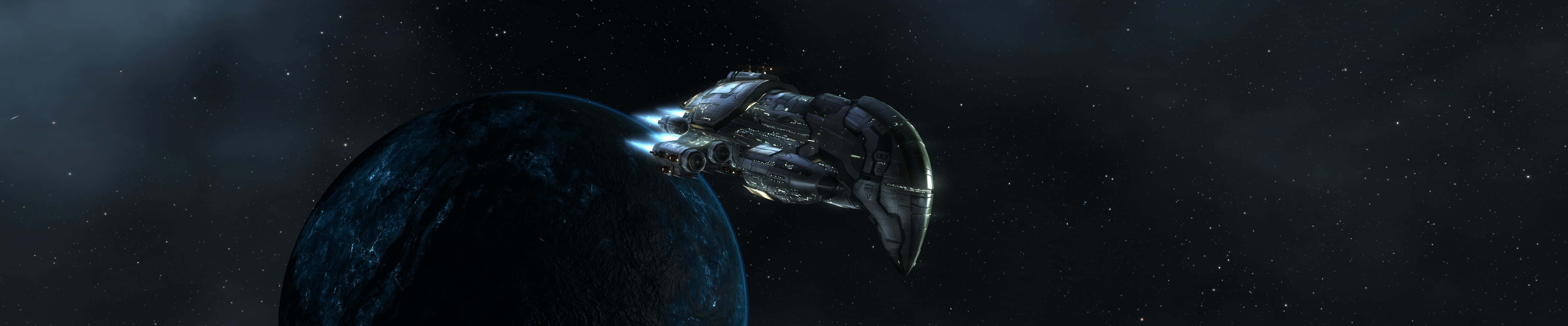 Engulfing Darkness Multi-monitor Display