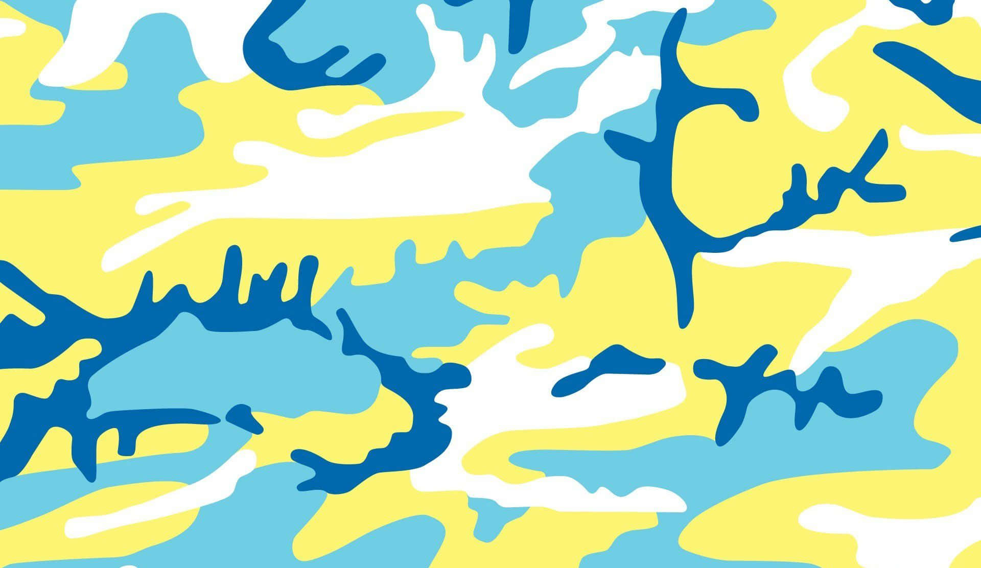 Enhance Any Military Look With Our Blue Camo Pattern Background
