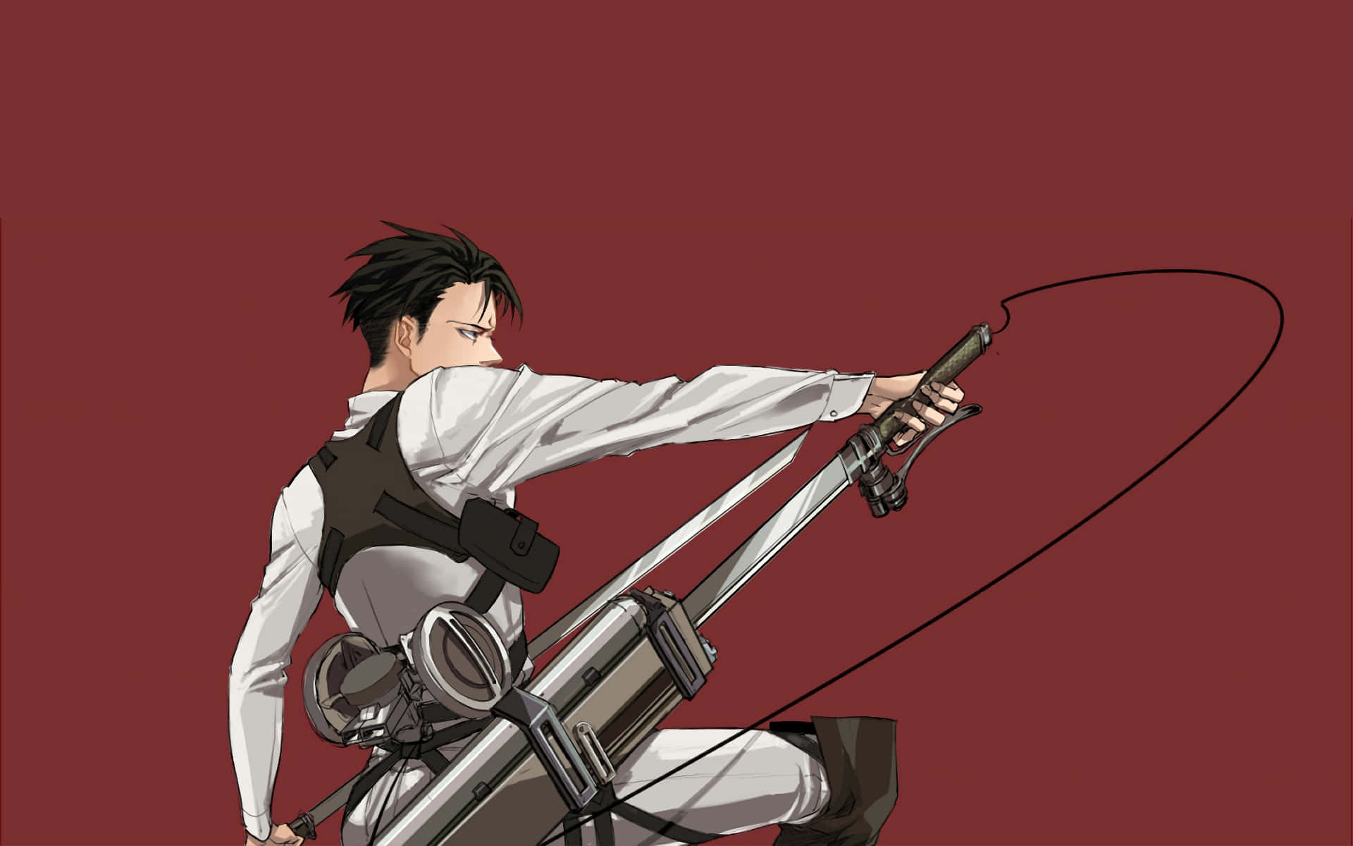 Enhance Your Desktop With This Epic Levi Ackerman Wallpaper