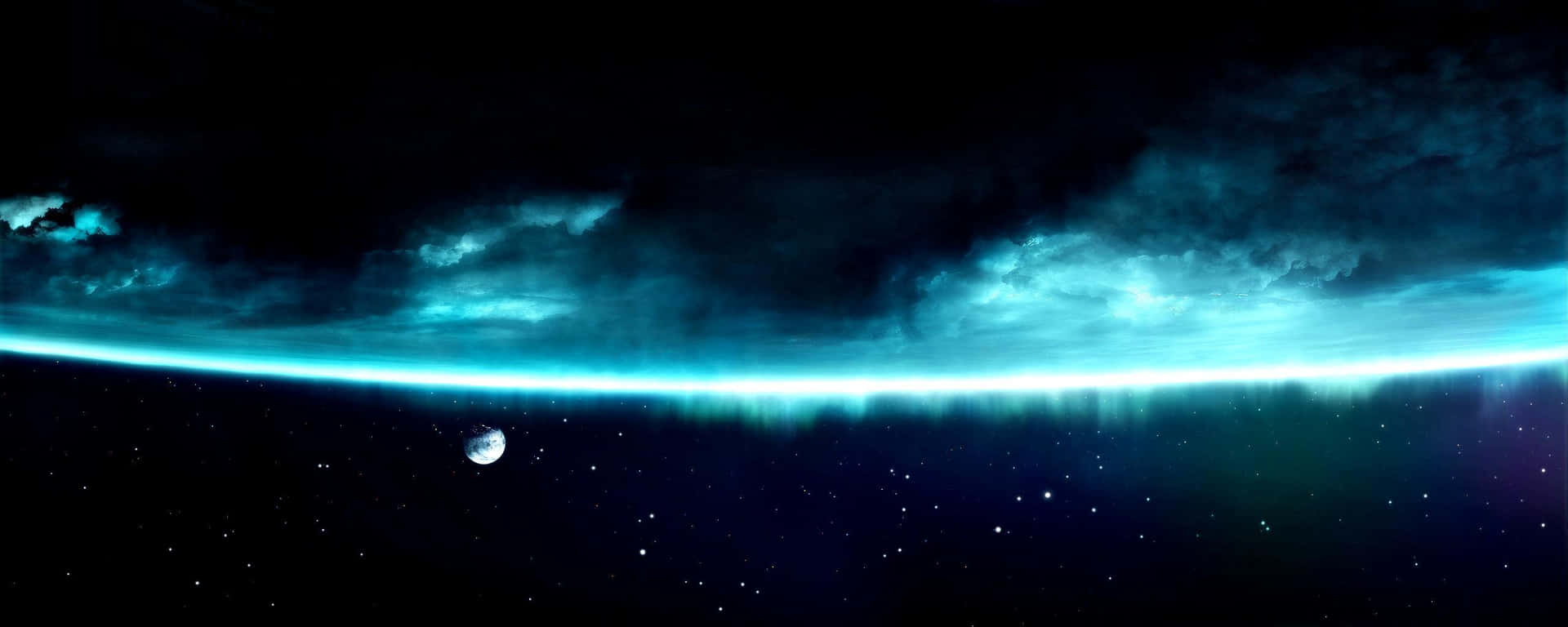 Enhance Your Productivity With Dual Screen Space Background