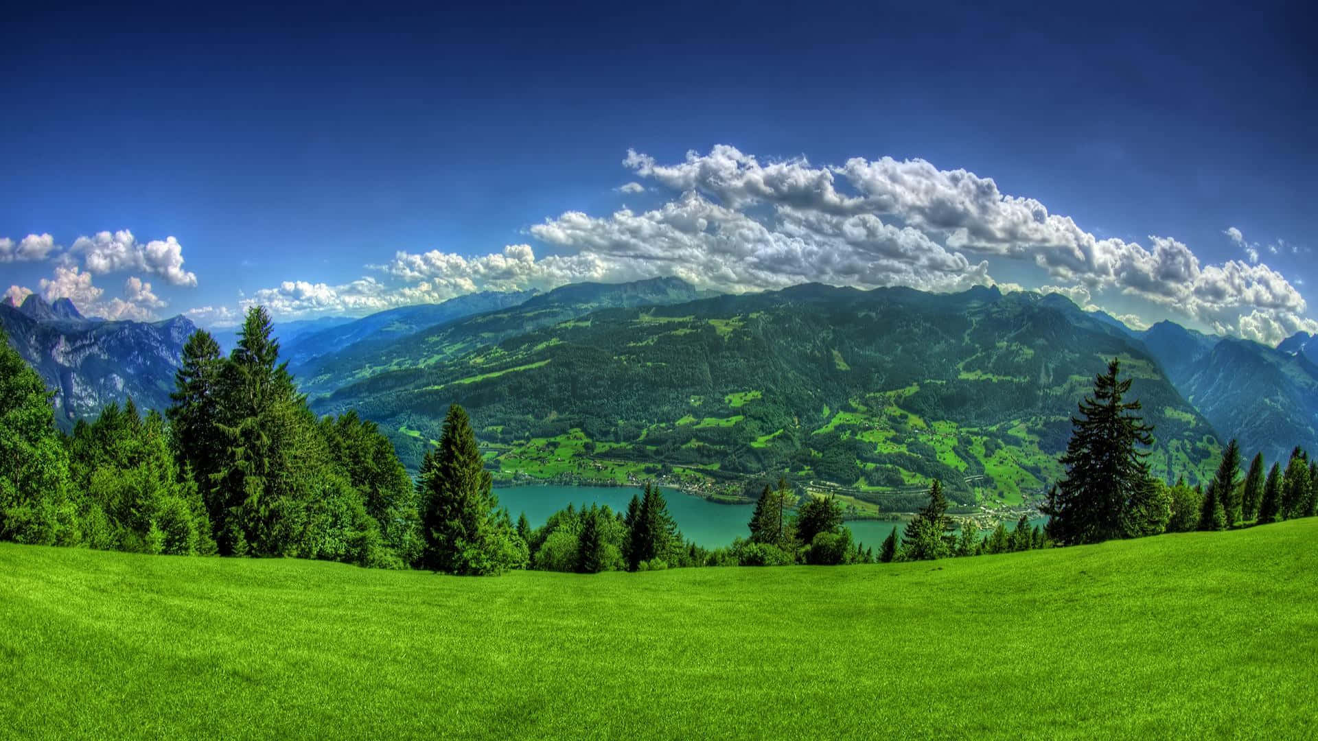 Enhance Your Virtual Workspace With A Scenic Desktop Background Background