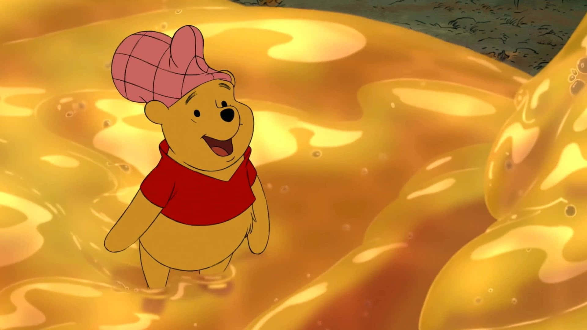 Enhance Your Work Experience With This Winnie The Pooh Laptop Background