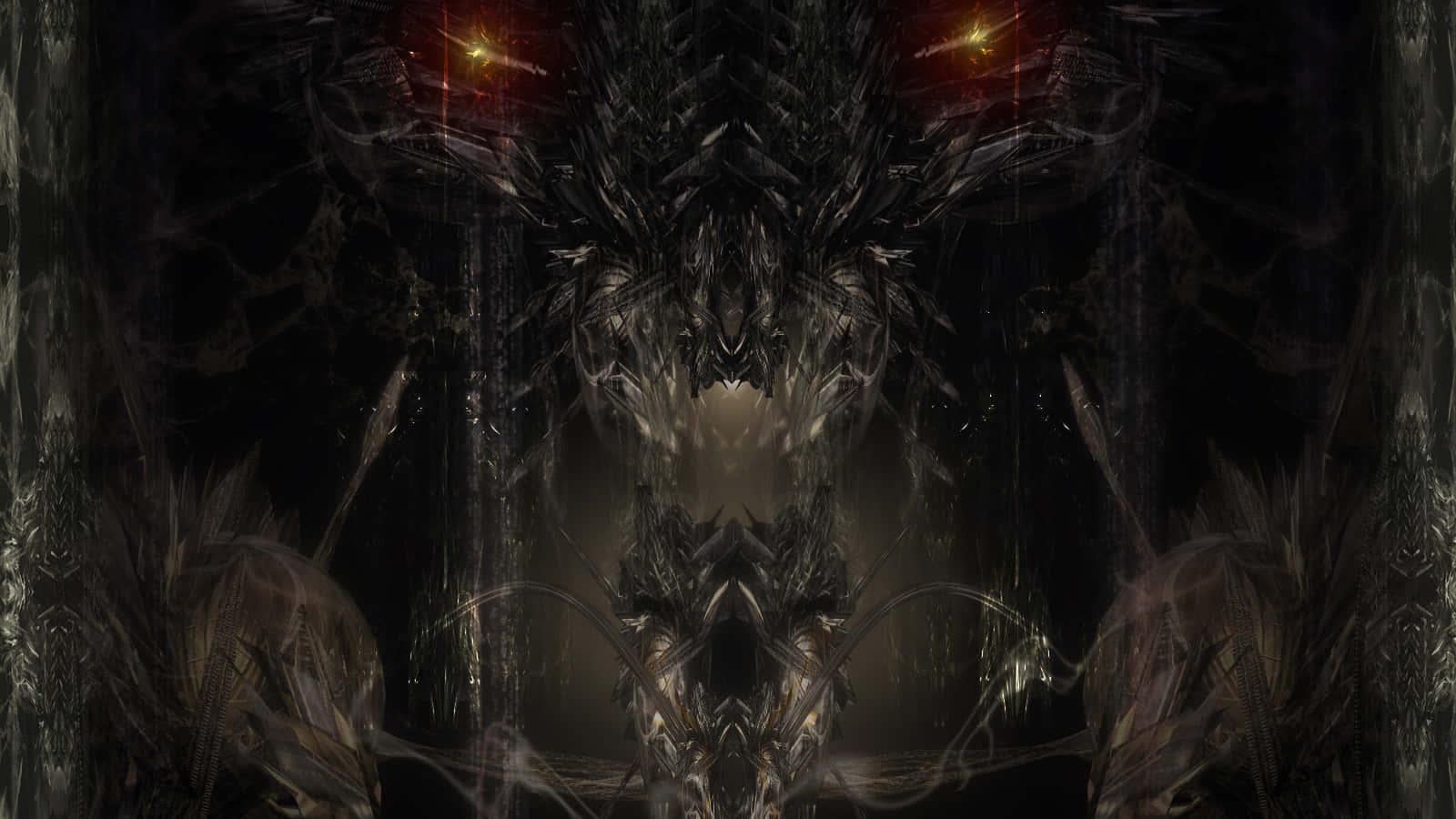 Enigmatic And Enchanting Gothic Scene Background