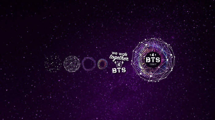 Enigmatic Bts Galaxy - A Cosmic Journey Together Background
