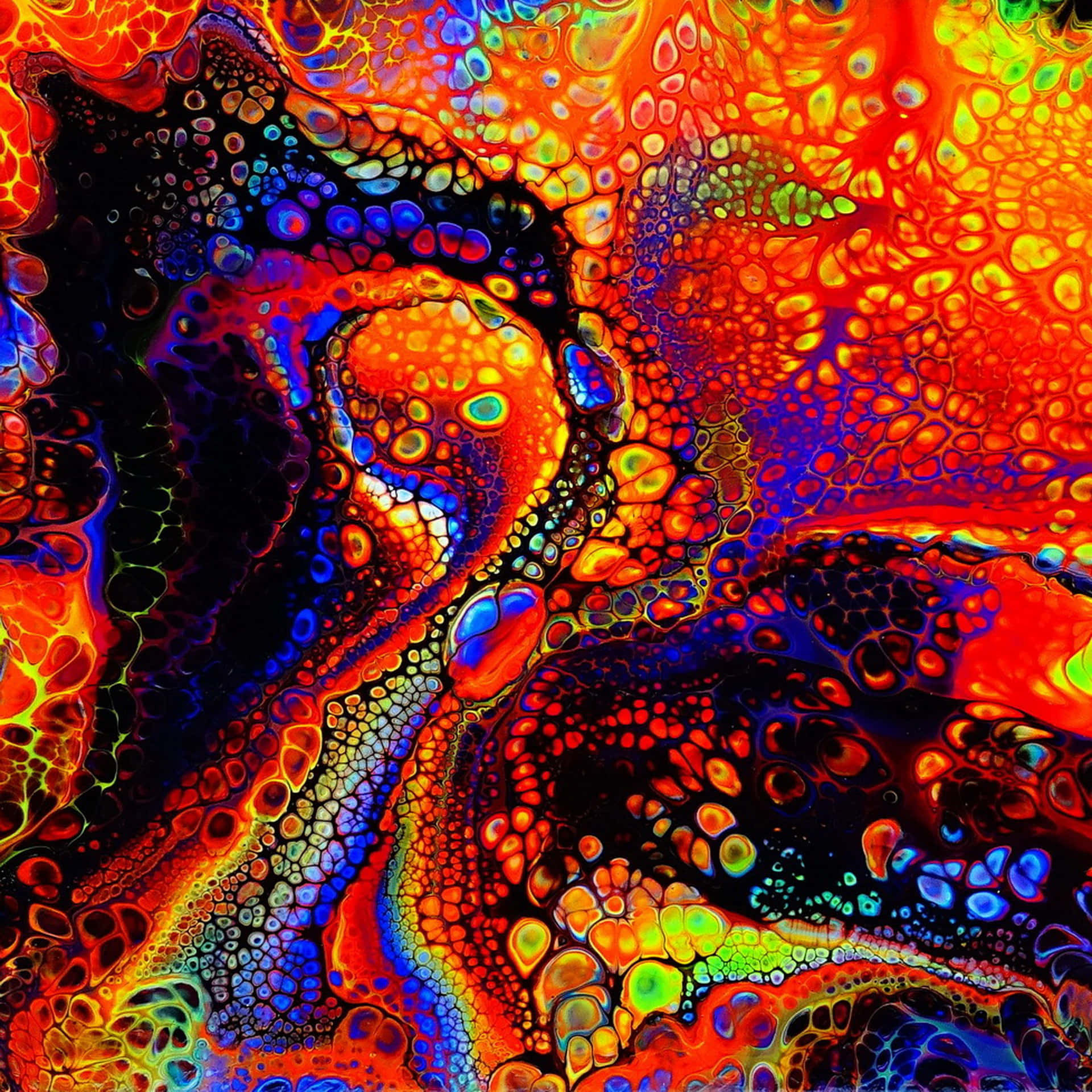 Enigmatic Colors Of Psychedelia Background