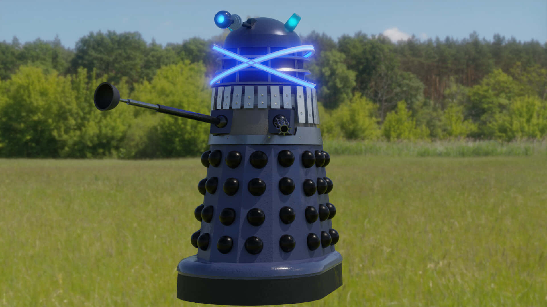Enigmatic Dalek From Doctor Who Background