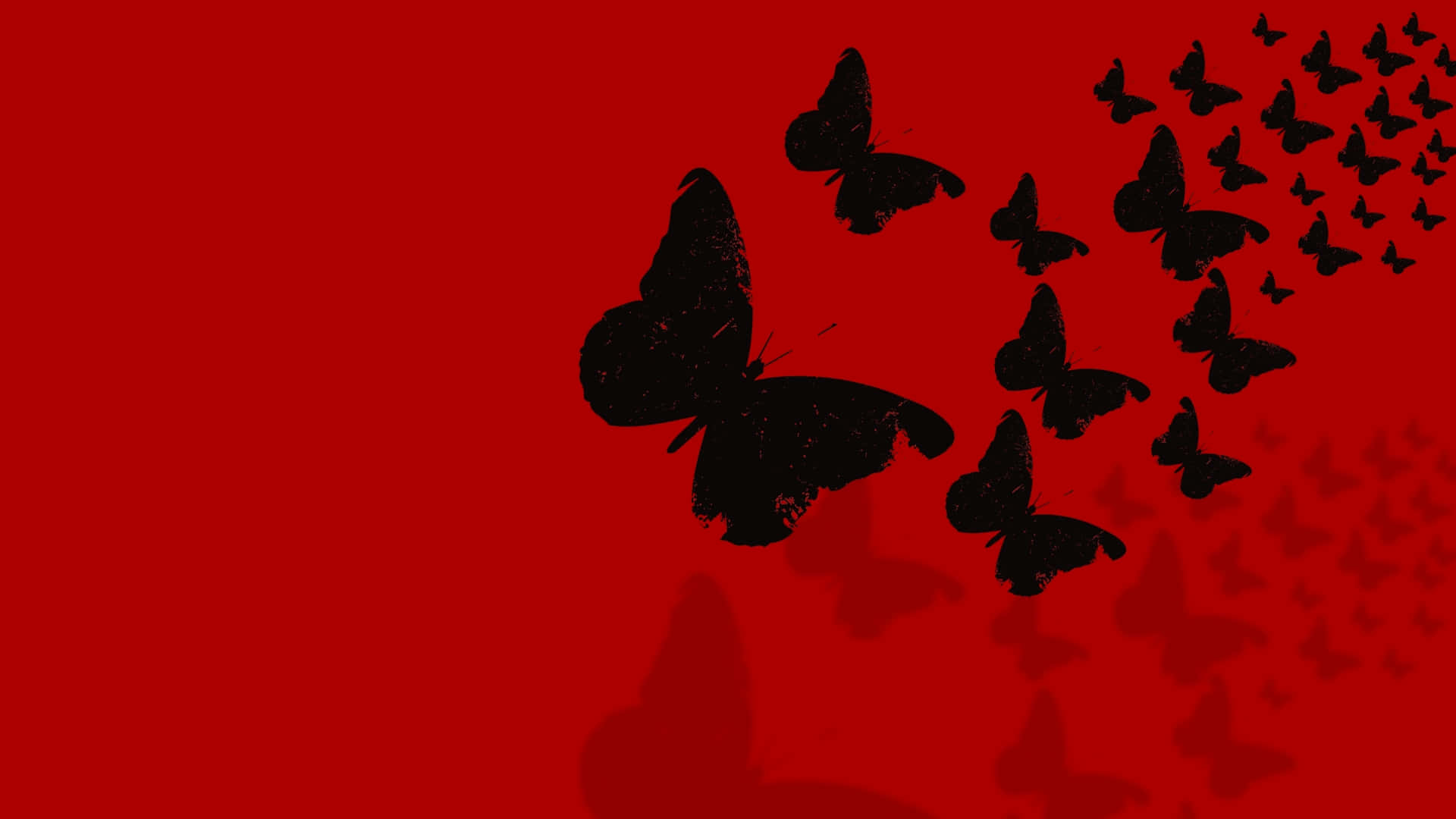 Enigmatic Dark Butterfly On A Mysterious Background Background