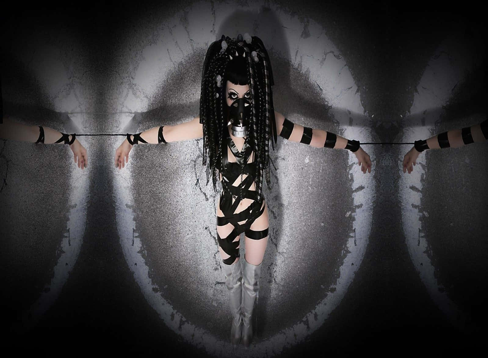 Enigmatic Dark Gothic Scene Background