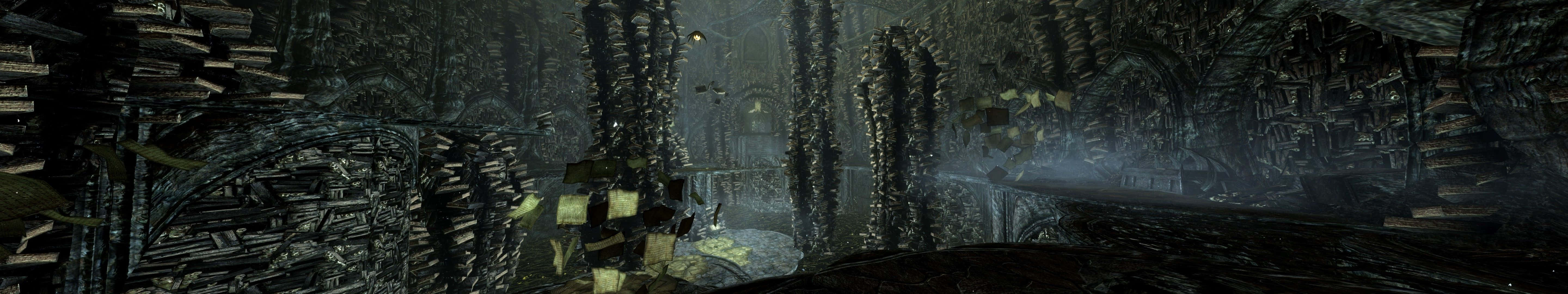 Enigmatic Dark Spectrum Across Triple Monitors Background