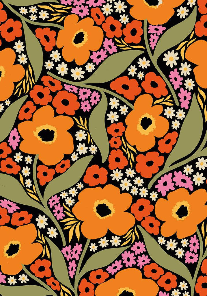 Enigmatic Elegance Of Orange Blooms Background