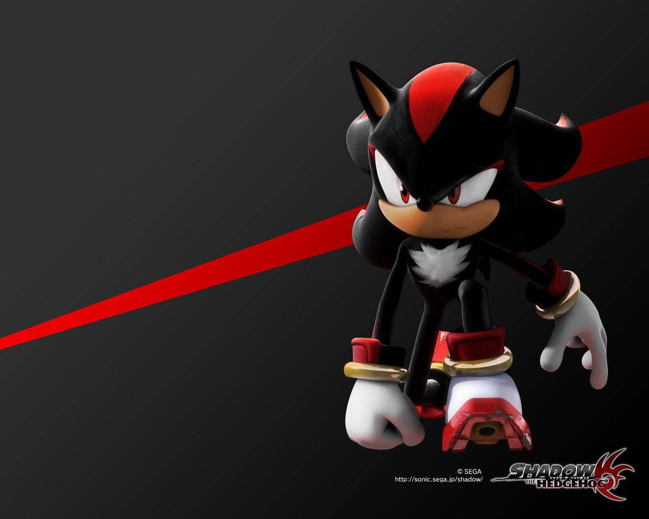 Enigmatic Elegance Of Shadow The Hedgehog Pfp - A 3d Digital Artwork Background