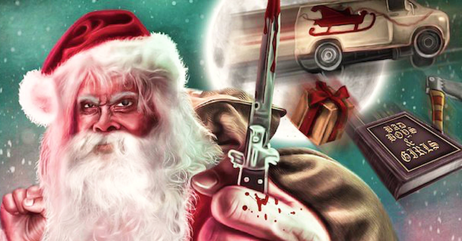 Enigmatic Evil Santa Spreading Christmas Chills