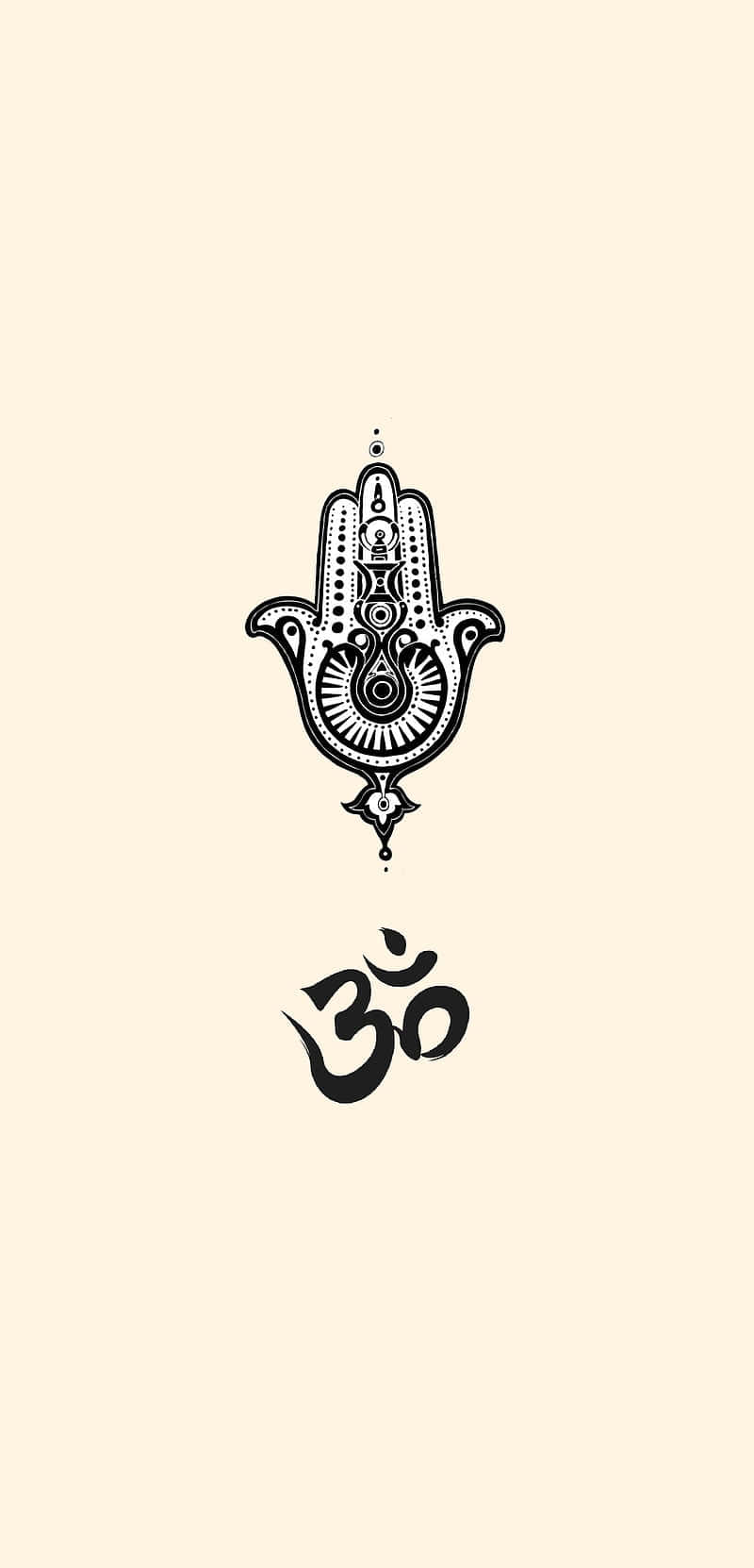 Enigmatic Hamsa Hand Artwork Background