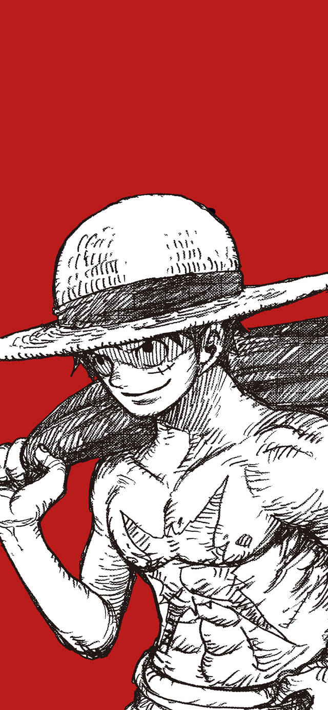 Enigmatic Luffy Black In The Heat Of Battle Background