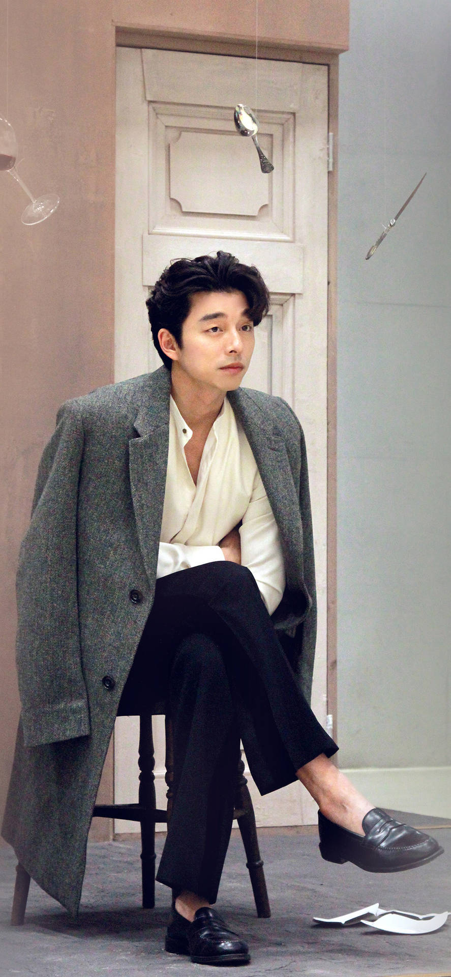 Enigmatic Portrait Of Gong Yoo, Notable Korean Actor Background