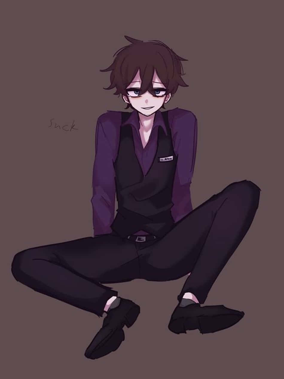Enigmatic Portrait Of William Afton From The Five Nights At Freddy's Series Background