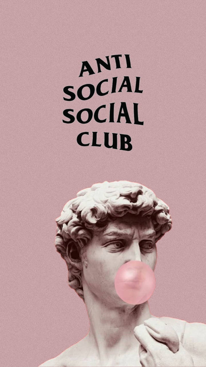 Enigmatic Statue Embracing Anti-social Social Club Aesthetics
