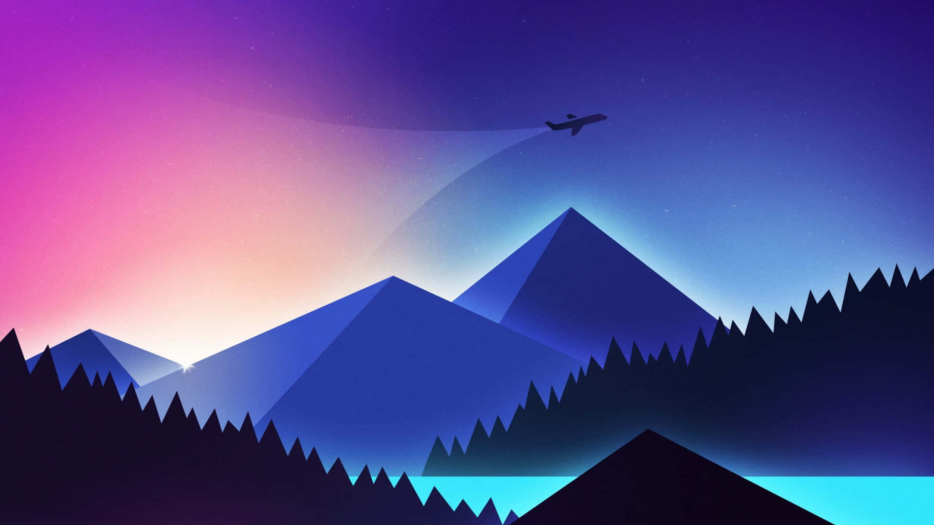 Enjoy A Breathtaking View Of The Mountains Background