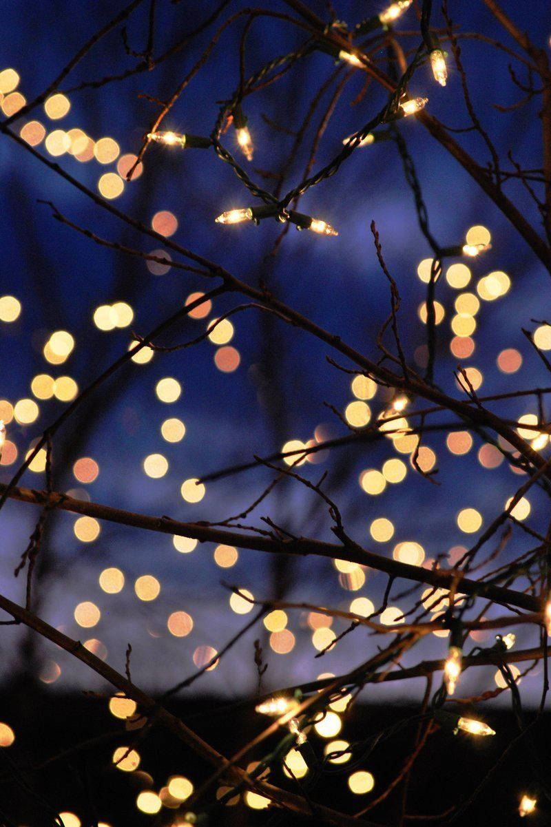 Enjoy A Cozy Night Of Christmas Lights With Your Iphone Background