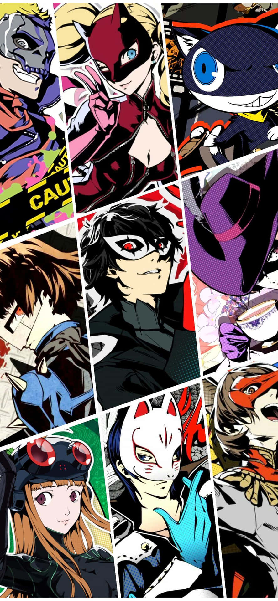 Enjoy A Deep And Stylish Role-playing Game On The Go With The Persona 5 Iphone Background