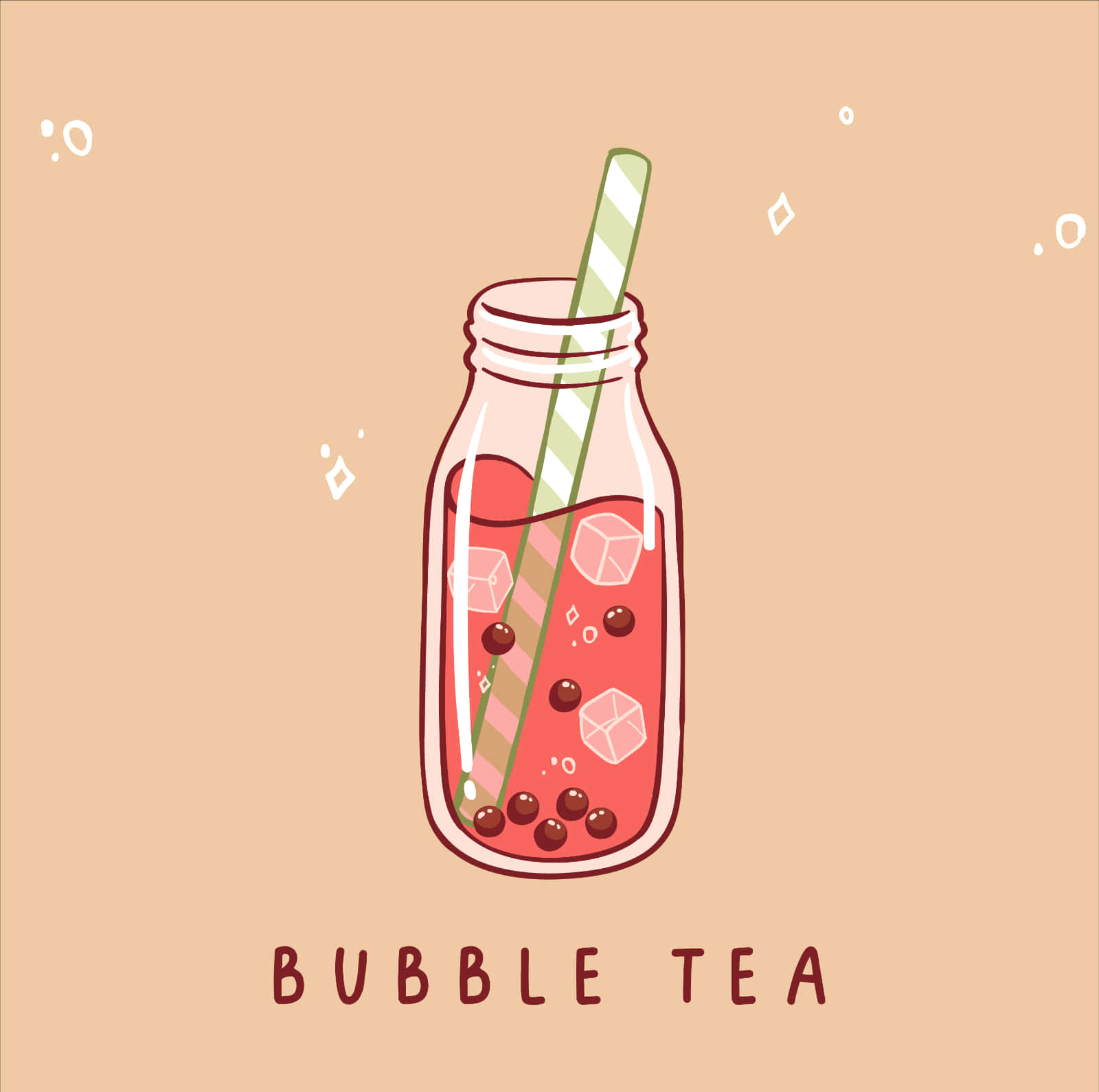 Enjoy A Delicious Bubble Tea Anime Beverage Background