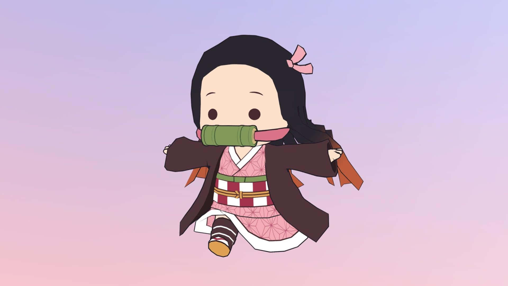 Enjoy A Desktop Wallpaper Of Nezuko, The Demon Slayer