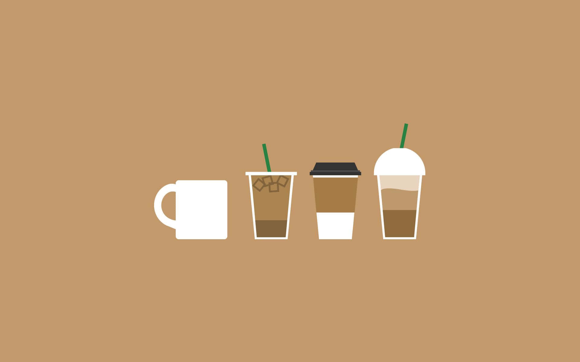 Enjoy A Fresh Cup Of Cute Coffee Background