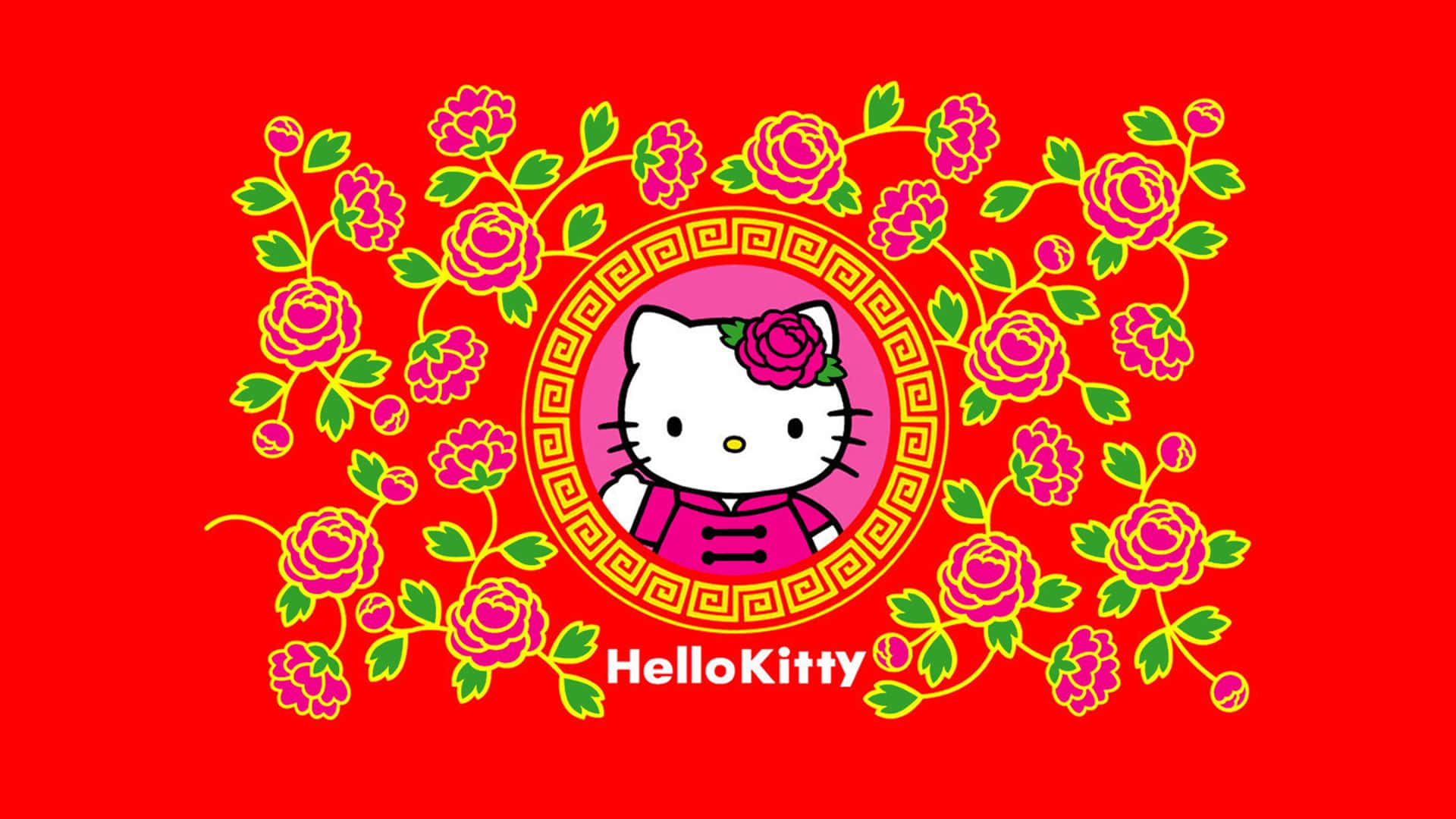 Enjoy A Happy Thanksgiving With Hello Kitty Background