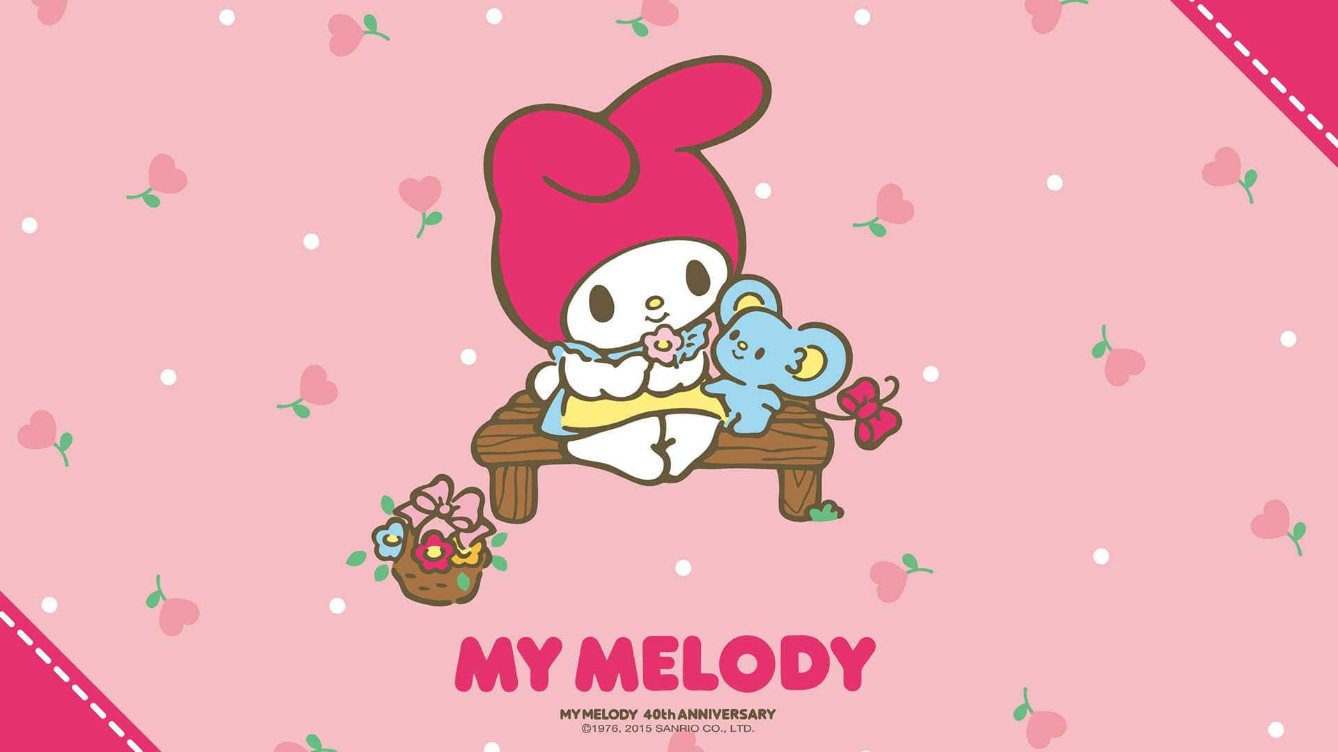 Enjoy A Magical Desktop With My Melody Background