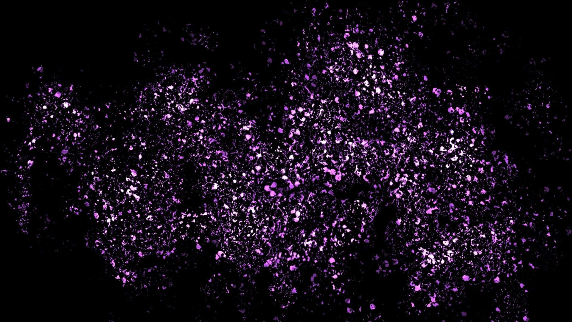 Enjoy A Magical Display Of Color And Light With Purple Glitter Background