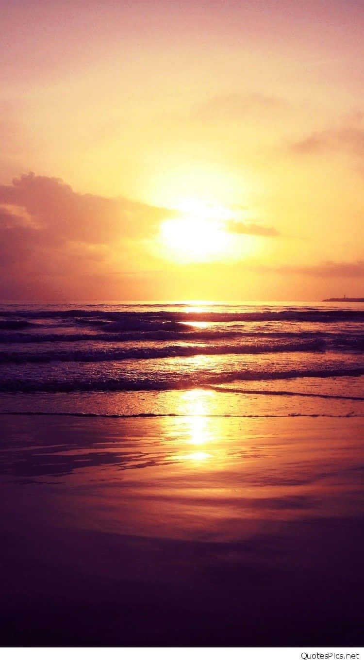 Enjoy A Magnificent Sunset While Mediating Against The Backdrop Of Beautiful Sandy Beach. Background