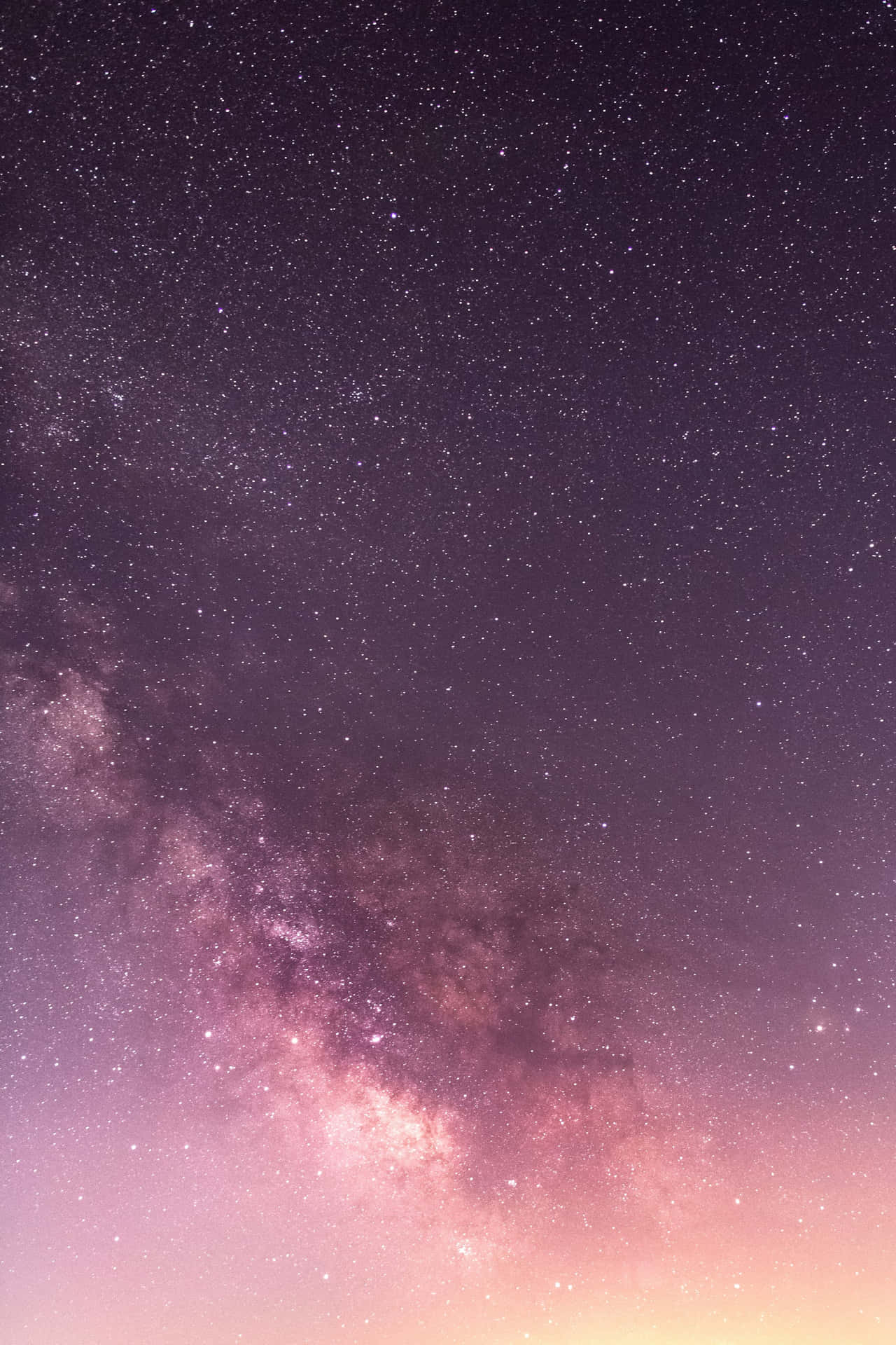 Enjoy A Peaceful Evening Admiring The Aesthetic Night Sky Background